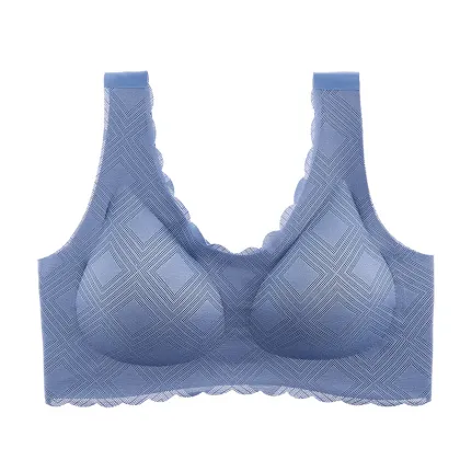 Wireless Plus Size Bra: Soft Padded, Non-Wire, Breathable Big Cup Bra for Ladies