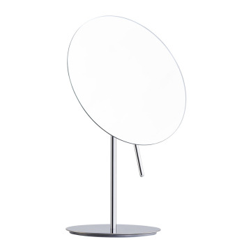 Round frameless dressing table mirror