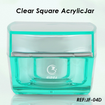 100 Ml Green Square Jar 