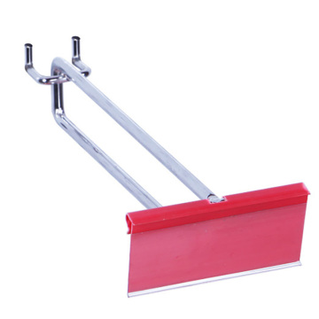 Chrome Display Double Wire Shelf Pegboard Hooks Dengan Tag Harga
