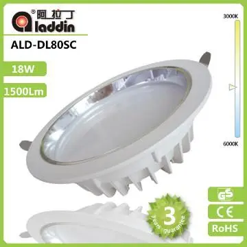 recessed led downlighting 18w