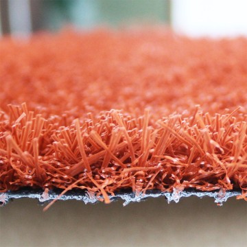 VIVATURF custom colour synthetic turf Orange Pink artificial grass