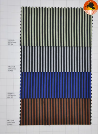 stock 100% cotton shirting fabric