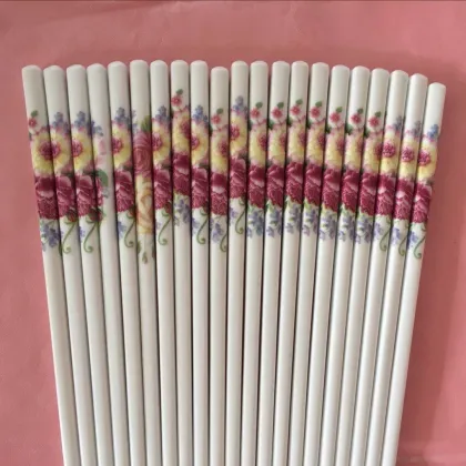 Chinese Factory Direct Sale Ceramic Chopsticks with Flower Designs