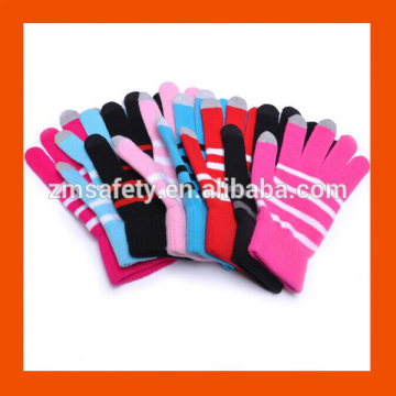Stripe Knitted Screen Touch iPhone Gloves