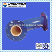 Abrasion wear protection alumina lining ceramic lined tube