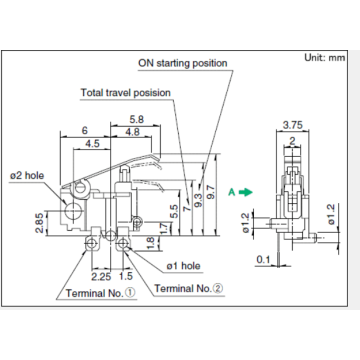 Universal type Detection switch