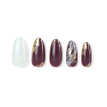 New arrivals gold foil cat eye false nails