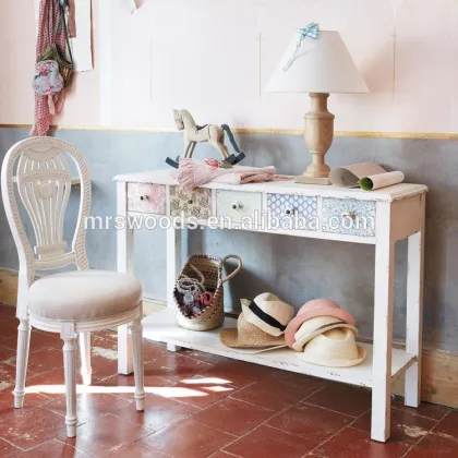 antique white pine console table furniture
