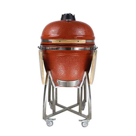 Auplex Manufacturer Outdoor Kitchen Charcoal Smoker 23 Inch Ceramic Barbeque Kamado Grills Garden BBQ