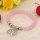 Natural Rose Quartz Bracelet Gemstonejewelry alloy pendants