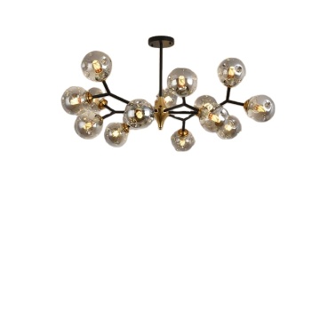 Nordic Luxury LED Chandelier Modern Glass Ball Pendant Lights