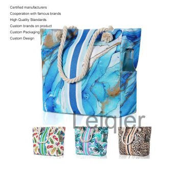 Large Waterproof Canvas Beach Bag with Custom Logo