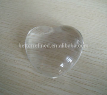 heart shape glass paper weight
