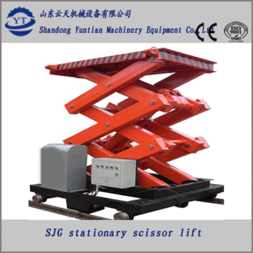 Warehouse stationary scissor lift