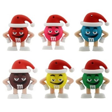 かわいい M&amp;M レインボー ビーンズ USB フラッシュ ドライブ