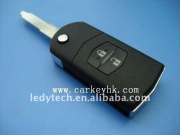 High quality Mazda flip remote key, mazda remote 3 button mhz 433