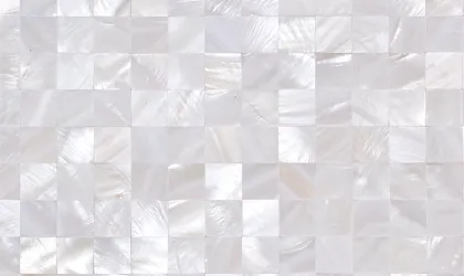 Kitchen / Bathroom Wall Decoration White Tile Pearl Shell Mosaic