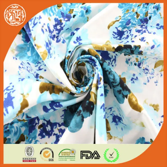 low moq reactive printed cotton fabric