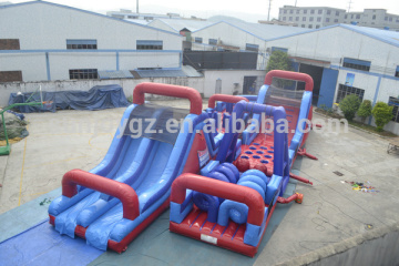 Outdoor amusement park sports games adult giant inflatable obstacle course