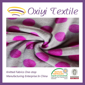 100% Polyester Fleece Knitted Cationic Plaid Flannel Fabric for Blanket or Bathrobe