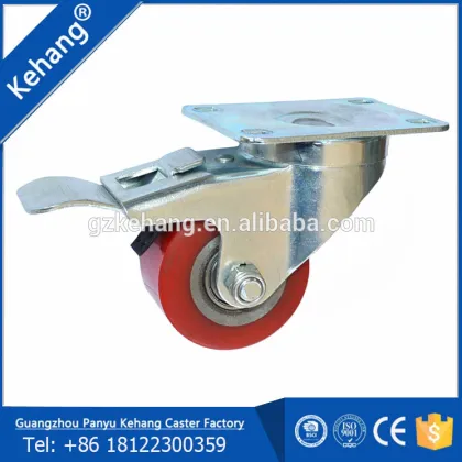 fixed caster wheel,pu wheel caster,trolley wheel,75mm castor wheel,Spherical Wheel Caster