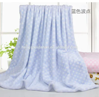 home textiles blanket 100% polyester coral fleece flannel blanket