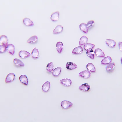 Natural Pink Sapphire Teardrop Shaped Loose Pink Stone