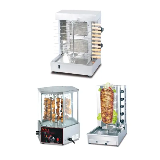 Semi-Automatic Gas Electric Rotating Shashlik Barbecue Machine