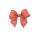 Grid pattern red Ribbon Bow for packing box