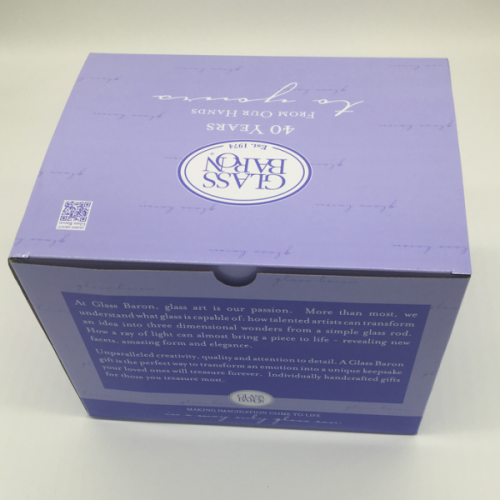 Printed folding corrugated packaging carton box