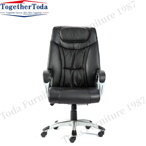 Leather swivel sliding office chair Boss chair
