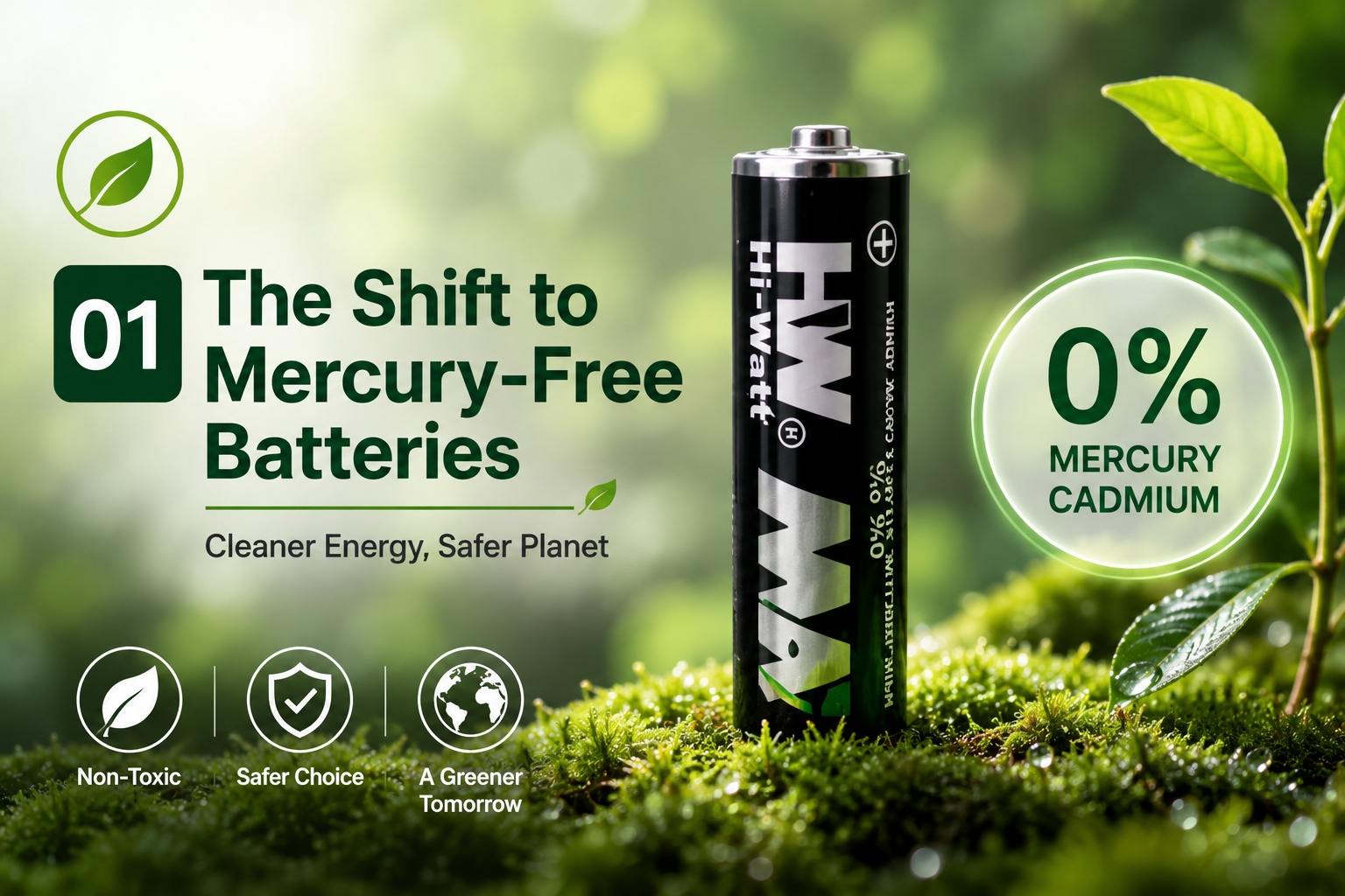 The Shift to Mercury-Free Batteries