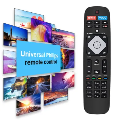NH500UP Infrared Ray Remote Control Replacement for Philips Smart LED 4K Ultra HD Android LED F7 TV