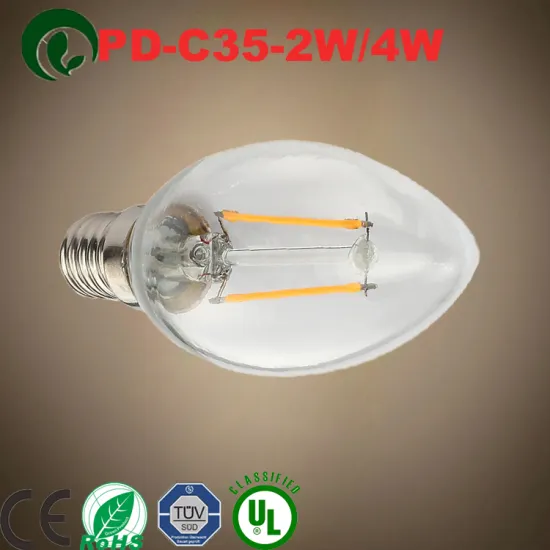 Metal article 4W e12 e14 C35 COG LED Filament candle Light Bulbs