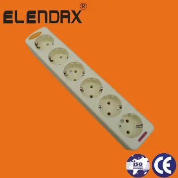European 6 Way Extension Socket E5006E