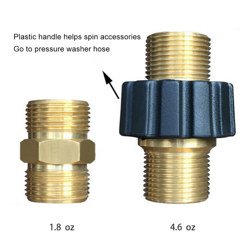 Manguera de lavadora de alta presión Conector rápido M22 Accesorios para automóviles de rosca masculina Manguera de jardín Ajuste