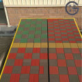 Ladrilhos de piso com textura multicolorida moderna e sustentável