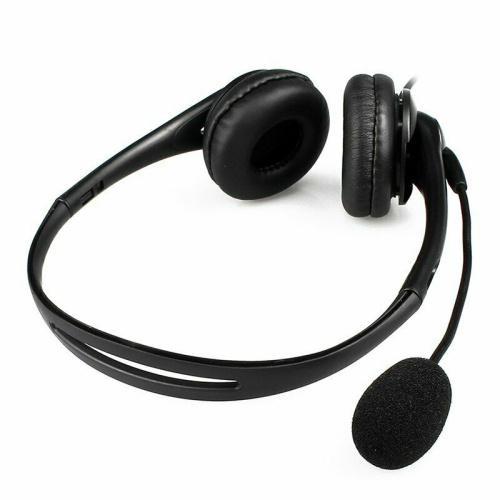 Headset stereo 3.5mm &amp; usb berwayar dengan mikrofon untuk komputer riba