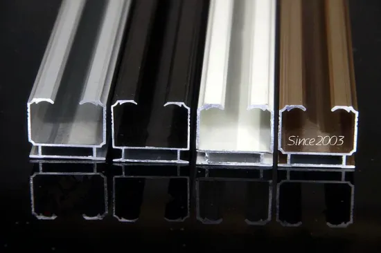 colorful 6063-T5 Invisible curtain track aluminum profiles