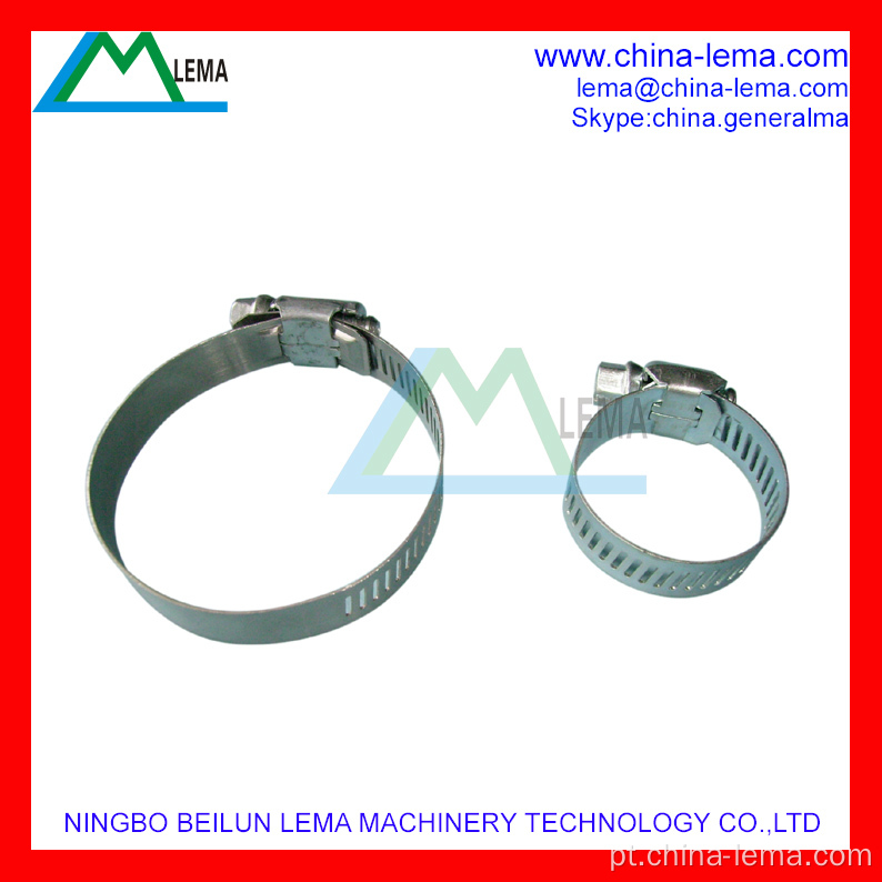 Aço inoxidável American Worm Drive Clamp