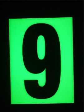 Realglow Photoluminescent  Flat Number 9