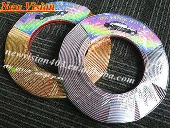 Custom made PVC one step forming technical car bumper protector decorative car chrome strip trim