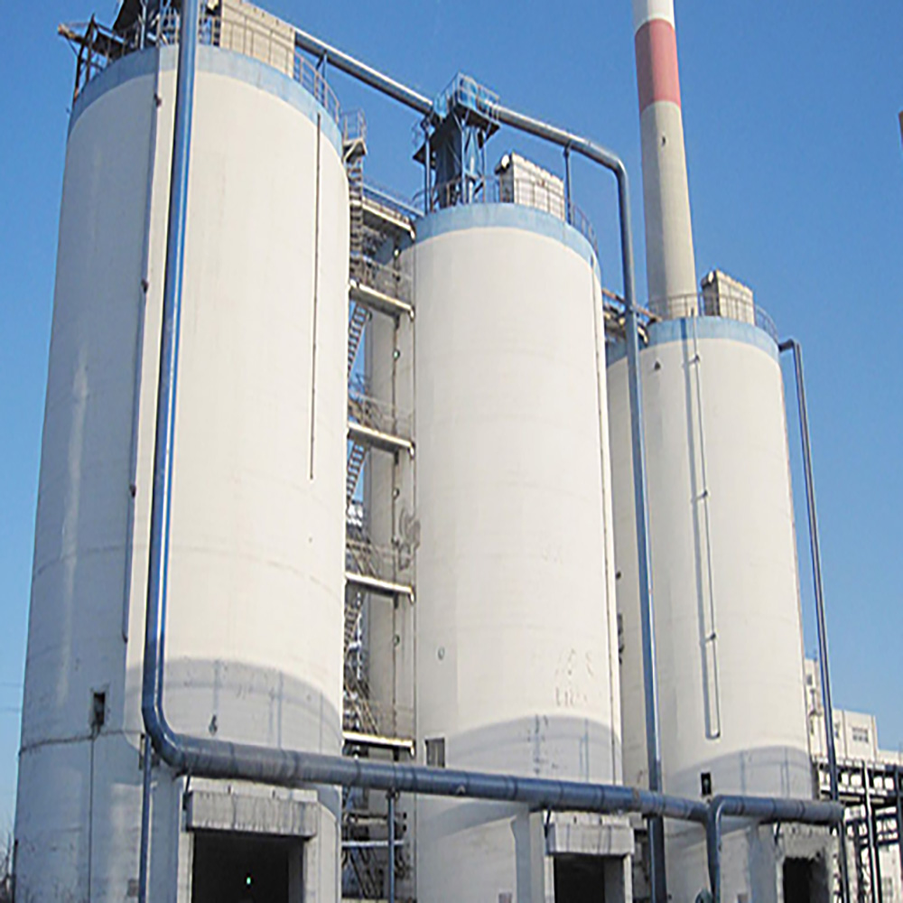 Highly automated fly ash sorting system steel plate silo