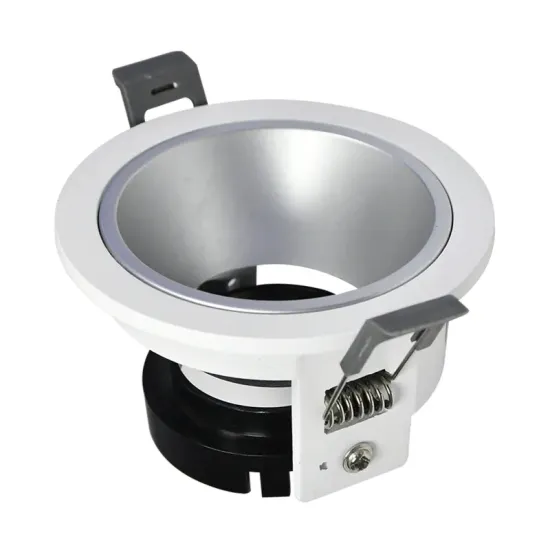 Black Aluminum Round Recessed Anti-Glare GU10 LED Ceiling Light, 220V, 7W, 50000 Hours Lifespan