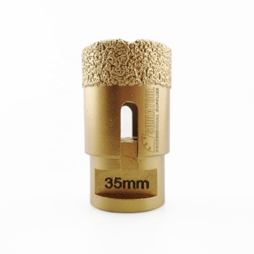 Shdiatool 35 มม. M14 สูญญากาศรูขุมขนที่มีรูพรุนเห็นกระเบื้องพอร์ซเลนและหินอ่อน