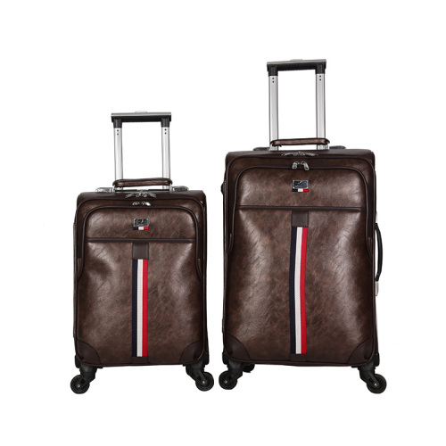Hot-selling pu leather luggage lattop compartment inside