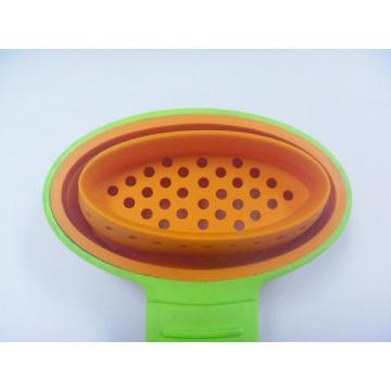 Food Grade Foldable Silcione Strainer
