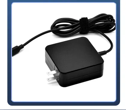Lenovo Asus Dell Laptop Power Adapter: 65W Type-C 3.25A Square Charger