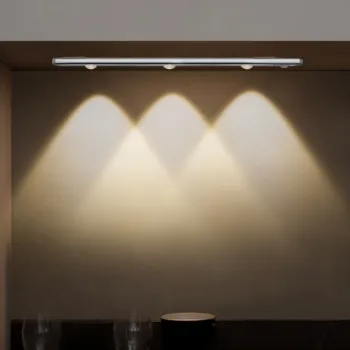 26.5CM 39CM Rechargeable Motion Sensor LED Light for Kitchen and Wardrobe Cabinet